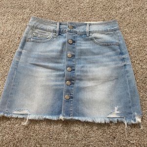 americean eagle jean skirt